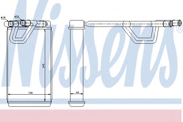 Теплообменник, отопление салона NISSENS