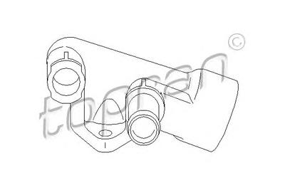 Фланец охлаждающей жидкости TOPRAN 721984