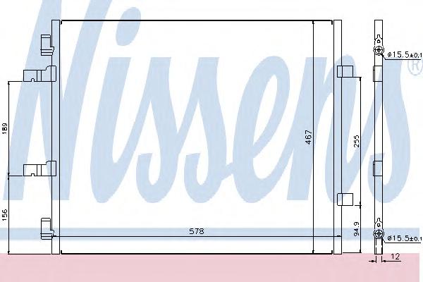 Конденсатор, кондиционер NISSENS