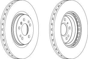 Тормозной диск FERODO DDF1533C1