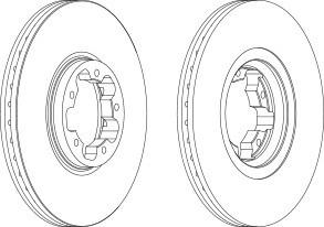 Тормозной диск FERODO DDF1113C