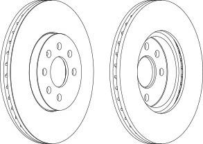 Тормозной диск FERODO DDF1236C