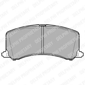 Комплект тормозных колодок, дисковый тормоз DELPHI