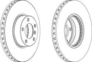 Тормозной диск FERODO DDF1202C1
