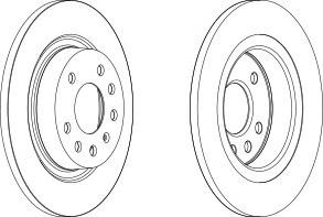 Тормозной диск FERODO DDF1288C
