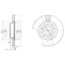 Тормозной диск DELPHI BG3928