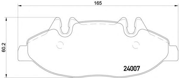 Комплект тормозных колодок, дисковый тормоз TEXTAR