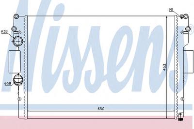 Радиатор, охлаждение двигателя NISSENS 61987