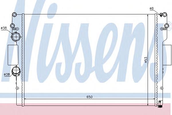 Радиатор, охлаждение двигателя NISSENS