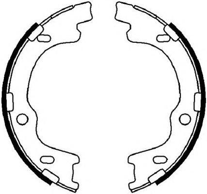 Комплект тормозных колодок, стояночная тормозная система FERODO