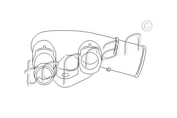 Фланец охлаждающей жидкости TOPRAN