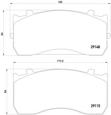 Комплект тормозных колодок, дисковый тормоз TEXTAR