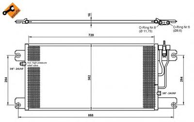 Конденсатор, кондиционер NRF 35762