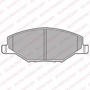 Комплект тормозных колодок, дисковый тормоз DELPHI