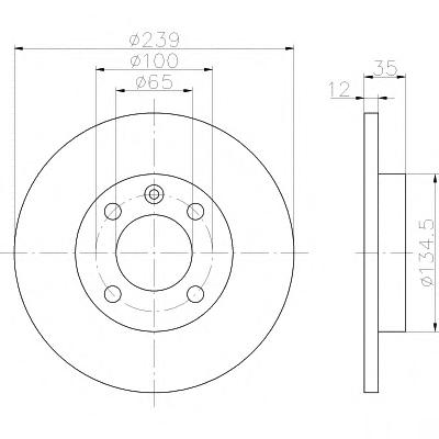 Тормозной диск TEXTAR