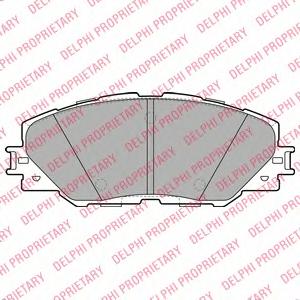 Комплект тормозных колодок, дисковый тормоз DELPHI