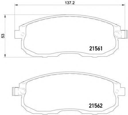 Комплект тормозных колодок, дисковый тормоз TEXTAR
