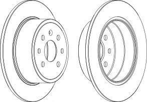Тормозной диск FERODO DDF814C