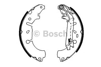 Комплект тормозных колодок BOSCH 0986487703