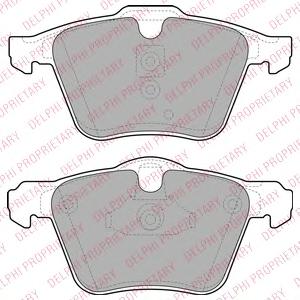 Комплект тормозных колодок, дисковый тормоз DELPHI