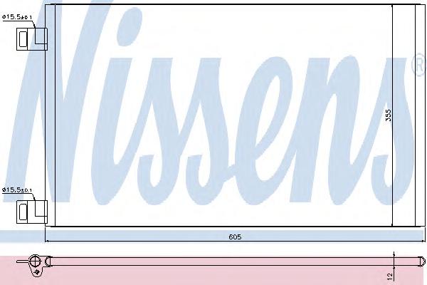 Конденсатор, кондиционер NISSENS