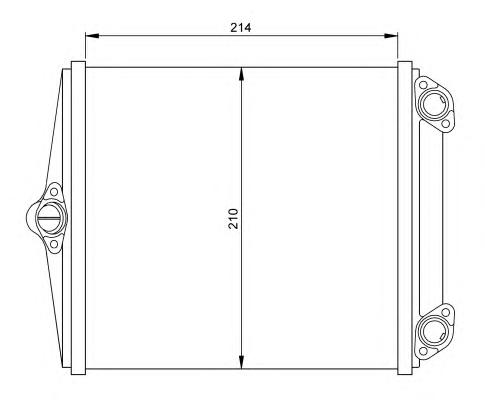 Теплообменник, отопление салона NRF