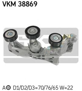 Натяжной ролик, поликлиновой  ремень SKF VKM38869