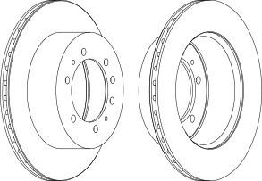 Тормозной диск FERODO DDF9761
