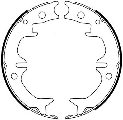Комплект тормозных колодок, стояночная тормозная система FERODO