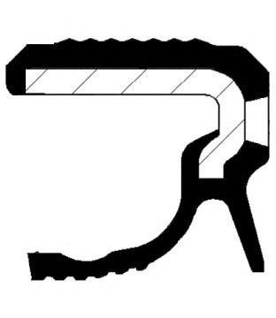 Уплотняющее кольцо, коленчатый вал CORTECO