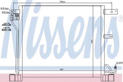 Конденсатор, кондиционер NISSENS 940338