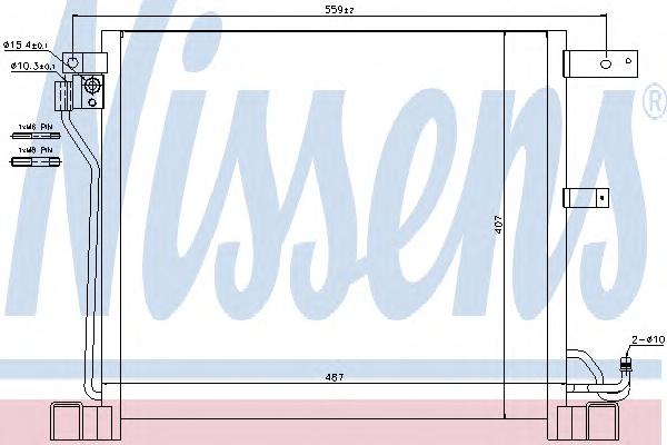 Конденсатор, кондиционер NISSENS