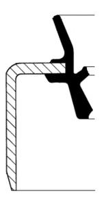 Уплотняющее кольцо, ступица колеса CORTECO 07015468B