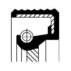 Уплотняющее кольцо, коленчатый вал CORTECO