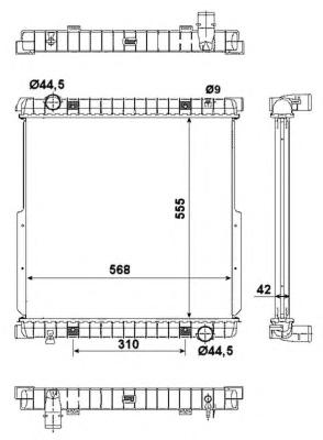 Радиатор, охлаждение двигателя NRF