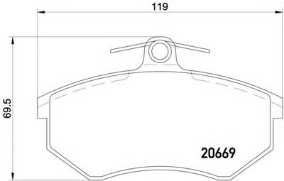 Комплект тормозных колодок, дисковый тормоз TEXTAR 2066919614