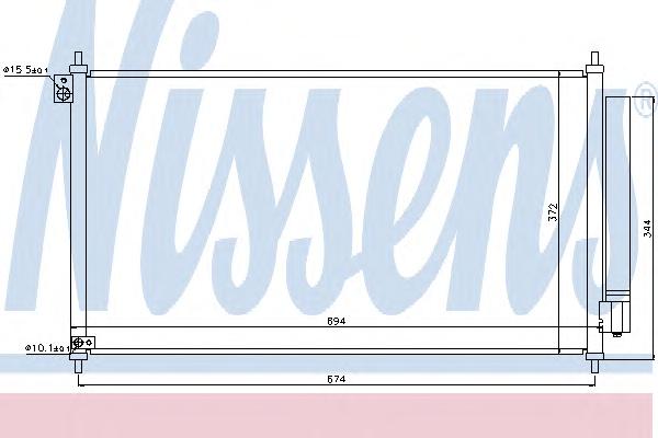 Конденсатор, кондиционер NISSENS