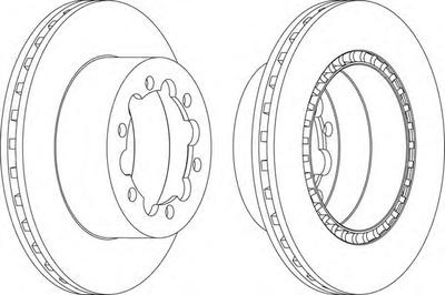Тормозной диск FERODO FCR312A