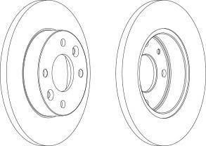 Тормозной диск FERODO DDF055C