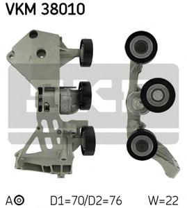 Натяжной ролик, поликлиновой  ремень SKF VKM38010