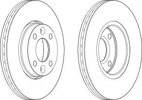 Тормозной диск FERODO DDF1201C