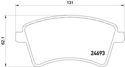 Комплект тормозных колодок, дисковый тормоз TEXTAR 2469318714