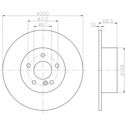 Тормозной диск TEXTAR