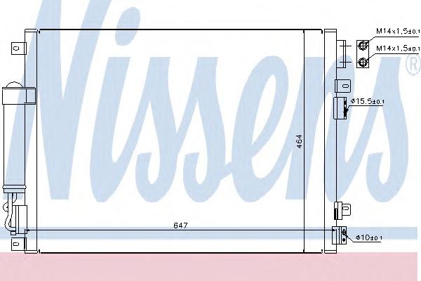 Конденсатор, кондиционер NISSENS