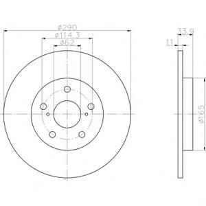 Тормозной диск TEXTAR 98200195201