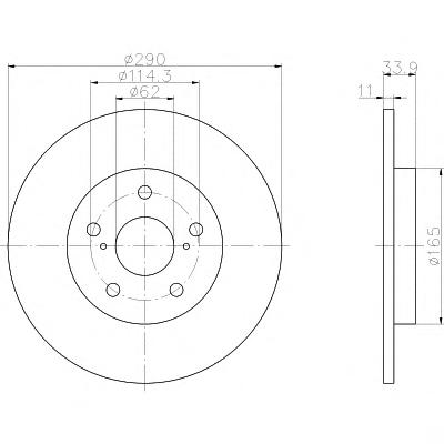 Тормозной диск TEXTAR