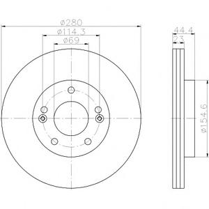 Тормозной диск TEXTAR 98200243101