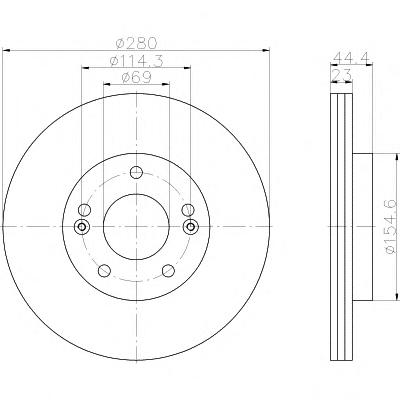 Тормозной диск TEXTAR
