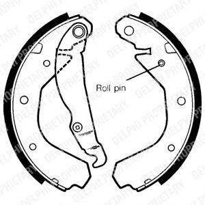 Комплект тормозных колодок DELPHI LS1307