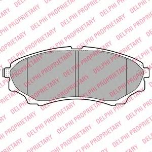 Комплект тормозных колодок, дисковый тормоз DELPHI LP2036